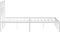 vidaXL - Bedframe - met - hoofdbord - metaal - wit - 120x190 - cm