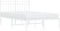 vidaXL - Bedframe - met - hoofdbord - metaal - wit - 120x190 - cm