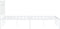 vidaXL - Bedframe - met - hoofdbord - metaal - wit - 120x190 - cm