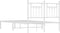 vidaXL - Bedframe - met - hoofdbord - metaal - wit - 120x190 - cm