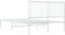 vidaXL - Bedframe - met - hoofdbord - metaal - wit - 120x190 - cm