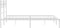 vidaXL - Bedframe - met - hoofdbord - metaal - wit - 120x190 - cm