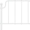 vidaXL - Bedframe - met - hoofdbord - metaal - wit - 120x190 - cm