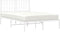 vidaXL - Bedframe - met - hoofdbord - metaal - wit - 120x190 - cm