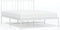 vidaXL - Bedframe - met - hoofdbord - metaal - wit - 120x190 - cm