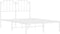vidaXL - Bedframe - met - hoofdbord - metaal - wit - 120x200 - cm