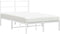 vidaXL - Bedframe - met - hoofdbord - metaal - wit - 120x200 - cm