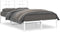 vidaXL - Bedframe - met - hoofdbord - metaal - wit - 120x200 - cm