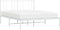 vidaXL - Bedframe - met - hoofdbord - metaal - wit - 120x200 - cm