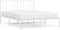 vidaXL - Bedframe - met - hoofdbord - metaal - wit - 120x200 - cm