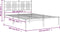 vidaXL - Bedframe - met - hoofdbord - metaal - wit - 120x200 - cm