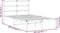 vidaXL - Bedframe - met - hoofdbord - metaal - wit - 120x200 - cm