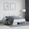 vidaXL - Bedframe - met - hoofdbord - metaal - wit - 120x200 - cm