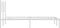 vidaXL - Bedframe - met - hoofdbord - metaal - wit - 120x200 - cm
