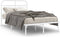 vidaXL - Bedframe - met - hoofdbord - metaal - wit - 120x200 - cm