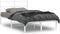 vidaXL - Bedframe - met - hoofdbord - metaal - wit - 120x200 - cm