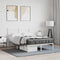 vidaXL - Bedframe - met - hoofdbord - metaal - wit - 120x200 - cm