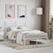 vidaXL - Bedframe - met - hoofdbord - metaal - wit - 120x200 - cm