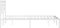 vidaXL - Bedframe - met - hoofdbord - metaal - wit - 120x200 - cm