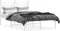 vidaXL - Bedframe - met - hoofdbord - metaal - wit - 120x200 - cm
