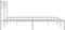 vidaXL - Bedframe - met - hoofdbord - metaal - wit - 120x200 - cm