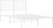 vidaXL - Bedframe - met - hoofdbord - metaal - wit - 120x200 - cm