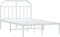 vidaXL - Bedframe - met - hoofdbord - metaal - wit - 120x200 - cm