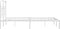 vidaXL - Bedframe - met - hoofdbord - metaal - wit - 120x200 - cm
