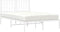 vidaXL - Bedframe - met - hoofdbord - metaal - wit - 120x200 - cm