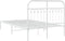 vidaXL - Bedframe - met - hoofdbord - metaal - wit - 120x200 - cm