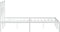 vidaXL - Bedframe - met - hoofdbord - metaal - wit - 120x200 - cm