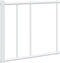 vidaXL - Bedframe - met - hoofdbord - metaal - wit - 120x200 - cm