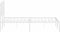 vidaXL - Bedframe - met - hoofdbord - metaal - wit - 120x200 - cm
