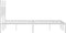 vidaXL - Bedframe - met - hoofdbord - metaal - wit - 120x200 - cm
