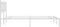 vidaXL - Bedframe - met - hoofdbord - metaal - wit - 120x200 - cm