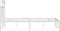 vidaXL - Bedframe - met - hoofdbord - metaal - wit - 120x200 - cm