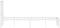 vidaXL - Bedframe - met - hoofdbord - metaal - wit - 120x200 - cm