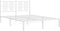 vidaXL - Bedframe - met - hoofdbord - metaal - wit - 120x200 - cm