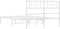 vidaXL - Bedframe - met - hoofdbord - metaal - wit - 120x200 - cm