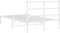 vidaXL - Bedframe - met - hoofdbord - metaal - wit - 120x200 - cm