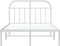 vidaXL - Bedframe - met - hoofdbord - metaal - wit - 120x200 - cm
