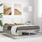 vidaXL - Bedframe - met - hoofdbord - metaal - wit - 120x200 - cm