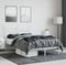 vidaXL - Bedframe - met - hoofdbord - metaal - wit - 120x200 - cm