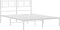 vidaXL - Bedframe - met - hoofdbord - metaal - wit - 120x200 - cm
