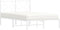 vidaXL - Bedframe - met - hoofdbord - metaal - wit - 120x200 - cm