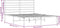 vidaXL - Bedframe - met - hoofdbord - metaal - wit - 135x190 - cm