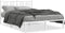 vidaXL - Bedframe - met - hoofdbord - metaal - wit - 135x190 - cm