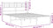 vidaXL - Bedframe - met - hoofdbord - metaal - wit - 135x190 - cm