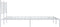 vidaXL - Bedframe - met - hoofdbord - metaal - wit - 135x190 - cm