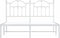 vidaXL - Bedframe - met - hoofdbord - metaal - wit - 135x190 - cm